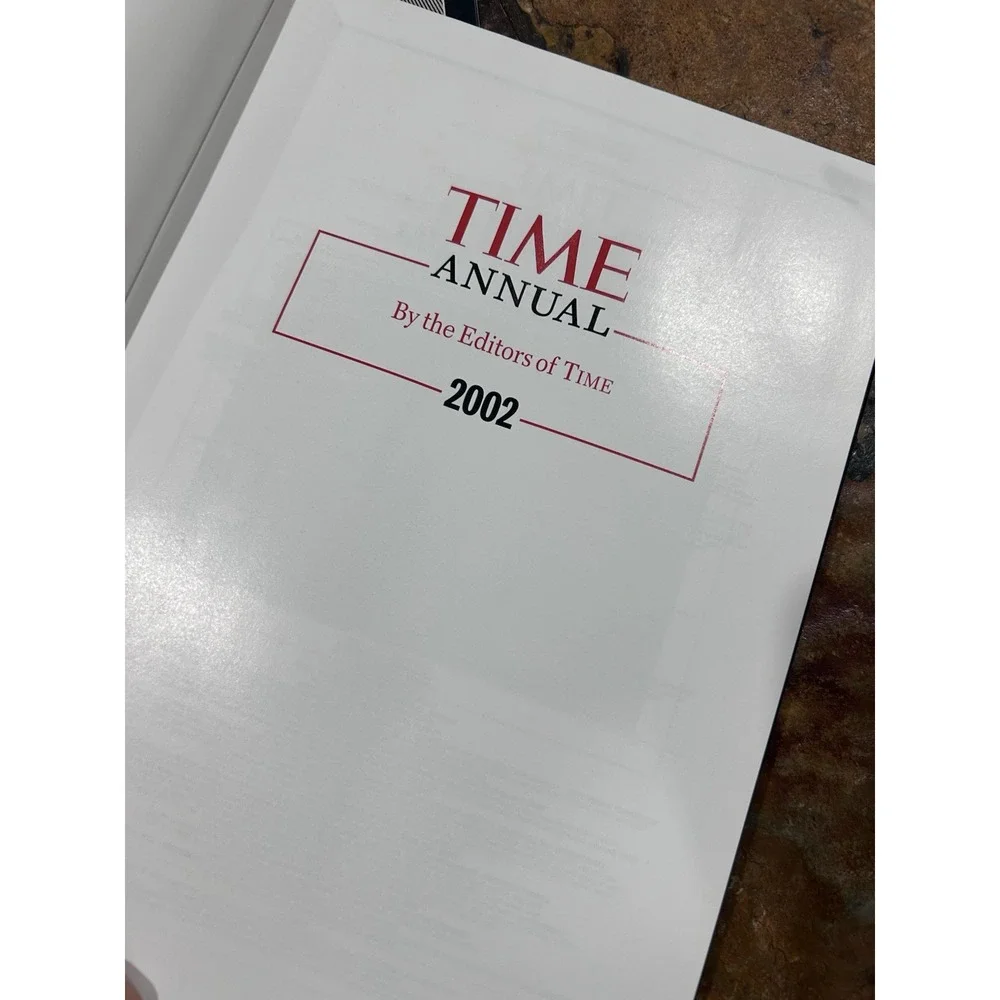 Vintage Time Magazine 9/11 Lot Of 2 -Time Annual 2002 Hardcover + Time Magazine